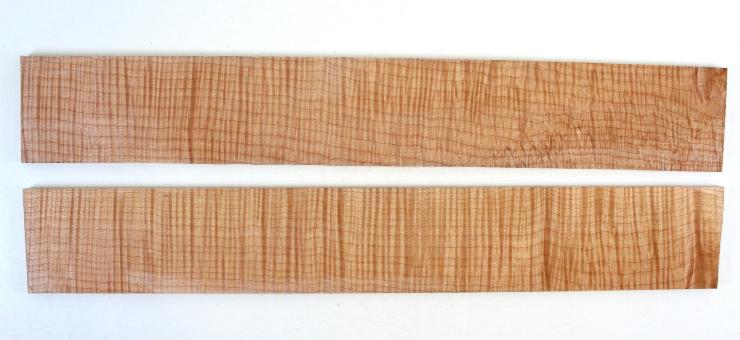 Maple Flame Guitar Fingerboards, Set of 2, Highly Figured - Stock# 42468