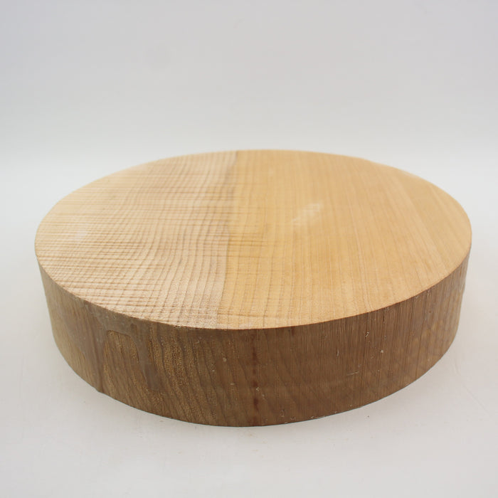 Maple Flame Round, 3A+ Highly Figured, 11.8" x 2.4" Thick  - Stock #41137