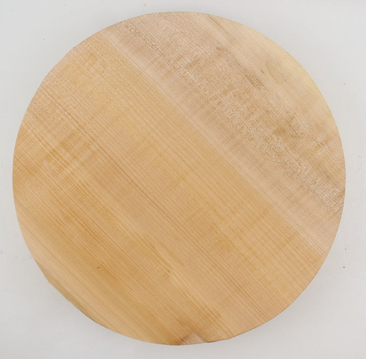 Maple Flame Round, Figured, 14.7" x 2.2" Thick  - Stock #41136