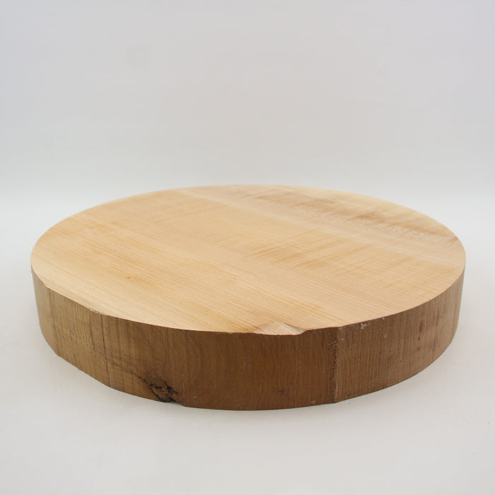 Maple Flame Round, Figured, 14.7" x 2.2" Thick  - Stock #41136