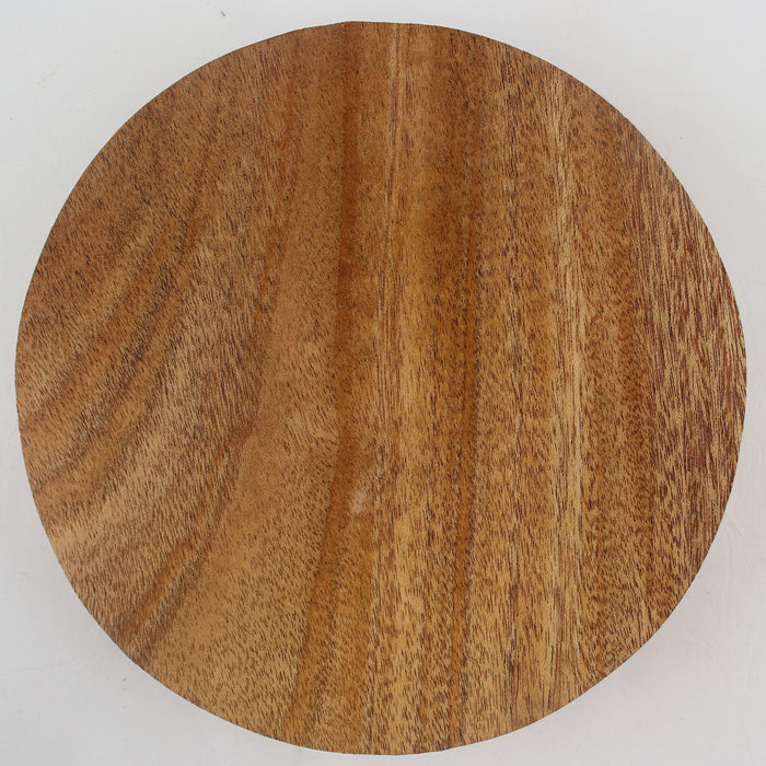 Khaya (African Mahogany) Round 9" x 1.7" thick - Stock# 41145