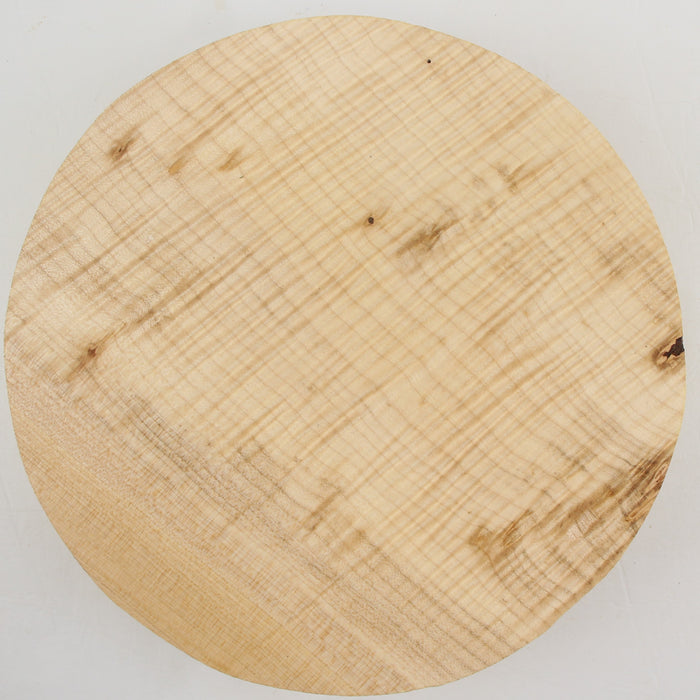 Maple Round, Highly Figured, 10" x 2.5" Thick  - Stock #41148