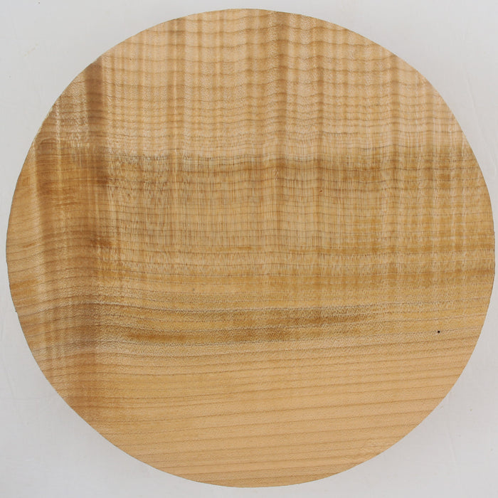 Maple Flame Round, Highly Figured, 9.8" x 2.3" Thick  - Stock #41147