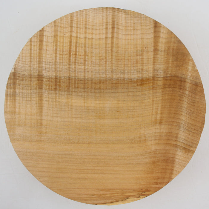 Maple Flame Round, Highly Figured, 9.8" x 2.3" Thick  - Stock #41147