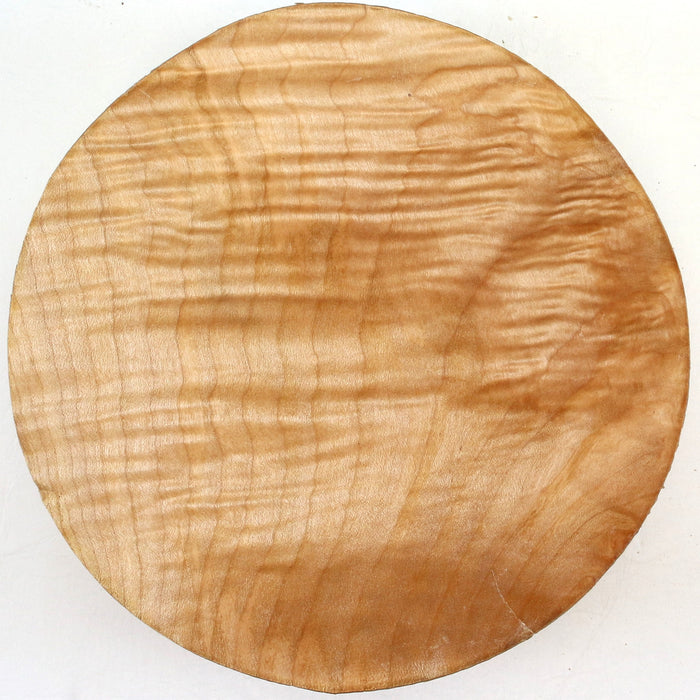 Maple Round, Highly Figured  7.9" x 2.6" Thick - Stock #42514