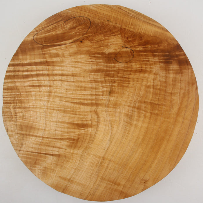 Maple Flame Round, Highly Figured, 14.1" x 2.2" Thick  - Stock #41139