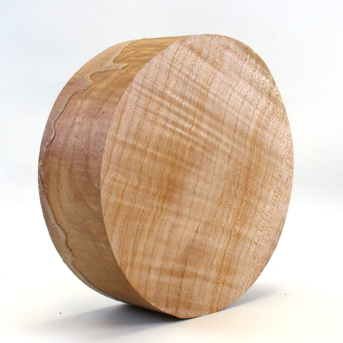 Maple Round, Highly Figured  7.9" x 2.6" Thick - Stock #42514