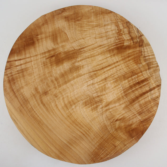 Maple Flame Round, Highly Figured, 14.1" x 2.2" Thick  - Stock #41139