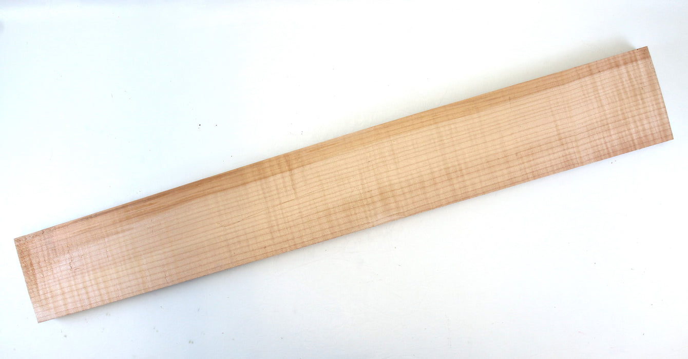 Maple Flame Neck Blank, 35.1" x 4.9" x 0.9" Thick - Stock #30480