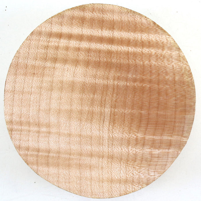 Maple Round, Highly Figured, 6.1" x 1.8" Thick - Stock #42562