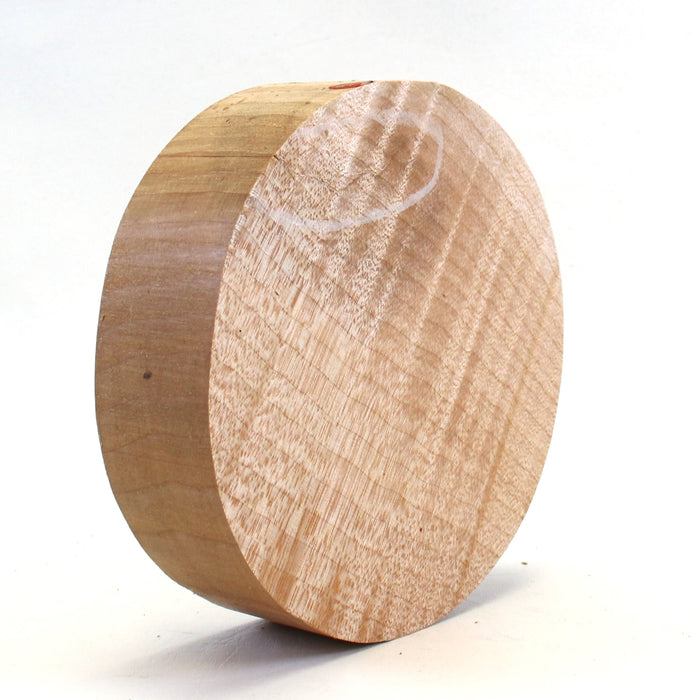 Maple Round, Highly Figured, 6.1" x 1.8" Thick - Stock #42562