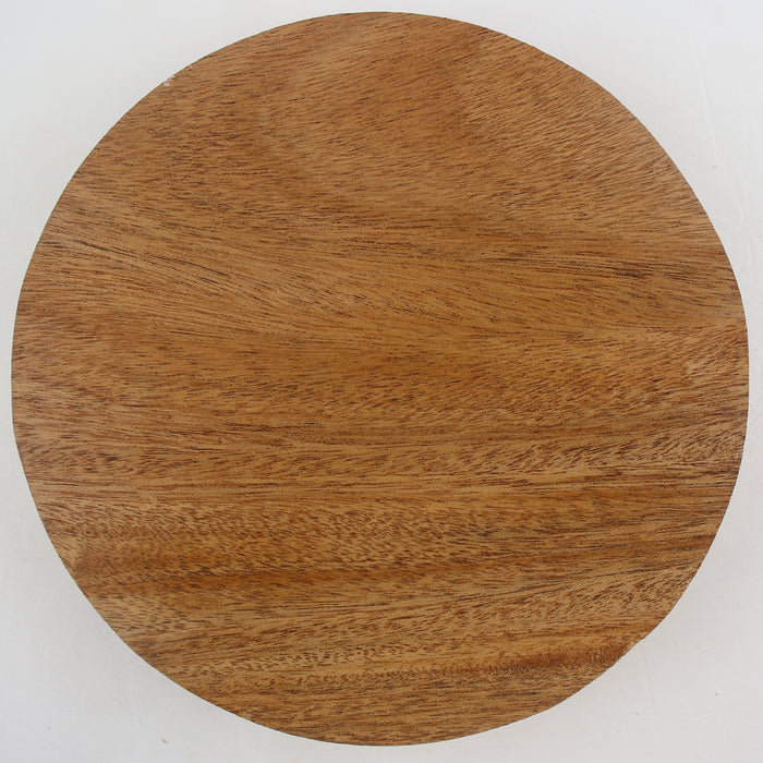 Khaya (African Mahogany) Round 9" x 1.8" thick - Stock# 41192