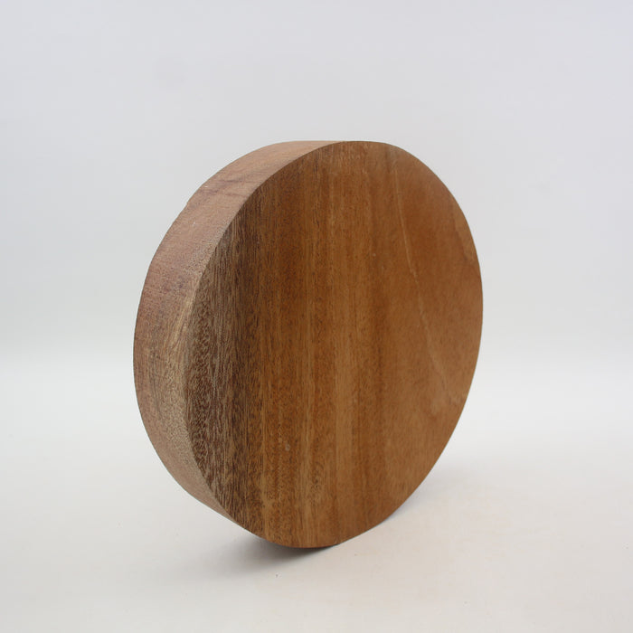 Khaya (African Mahogany) Round 9" x 1.8" thick - Stock# 41192