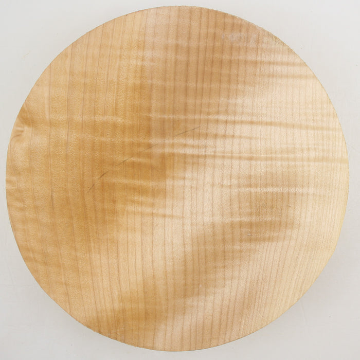 Maple Flame Round, Highly Figured, 10.8" x 2.2" Thick  - Stock #41184