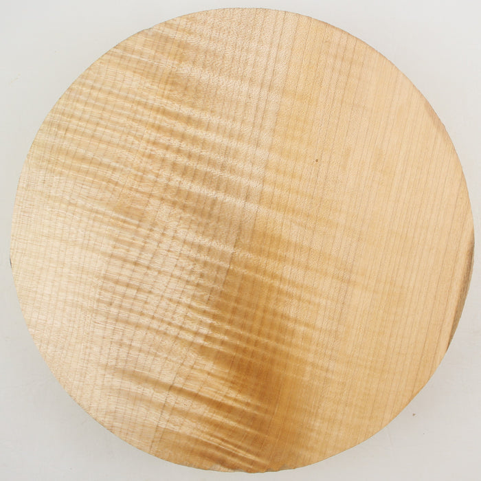 Maple Flame Round, Highly Figured, 10.8" x 2.2" Thick  - Stock #41184