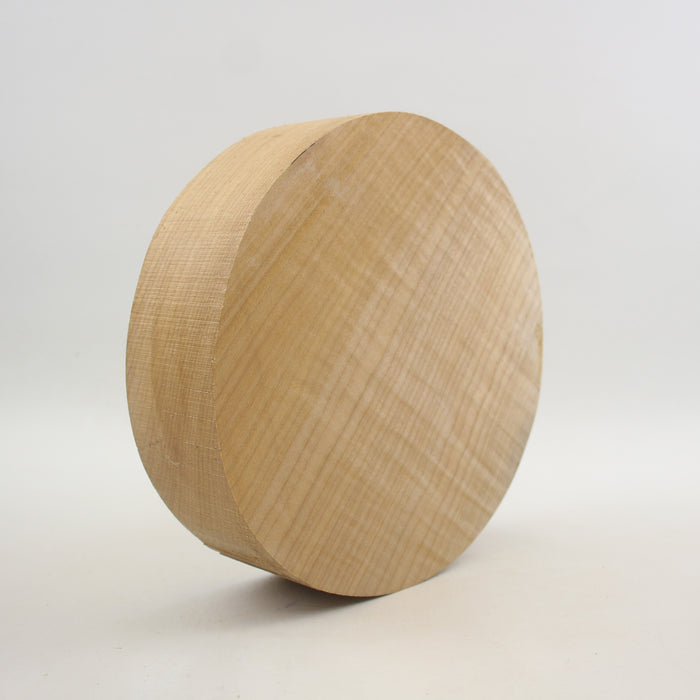 Maple Flame Round, Figured, 8" x 2.3" Thick  - Stock #41231