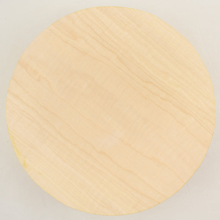 Maple Flame Round, Figured, 8.9" x 2.5" Thick  - Stock #41230