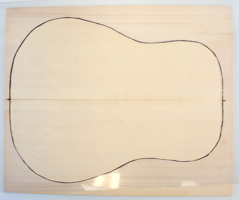 Engelmann Spruce Dreadnought Acoustic Top, Bearclaw, 5.4mm(0.21") Thick - Stock #42588