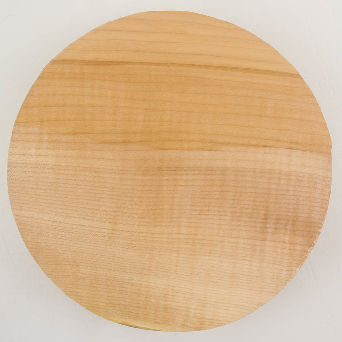 Maple Flame Round, Figured, 9.8" x 2.2" Thick  - Stock #41225