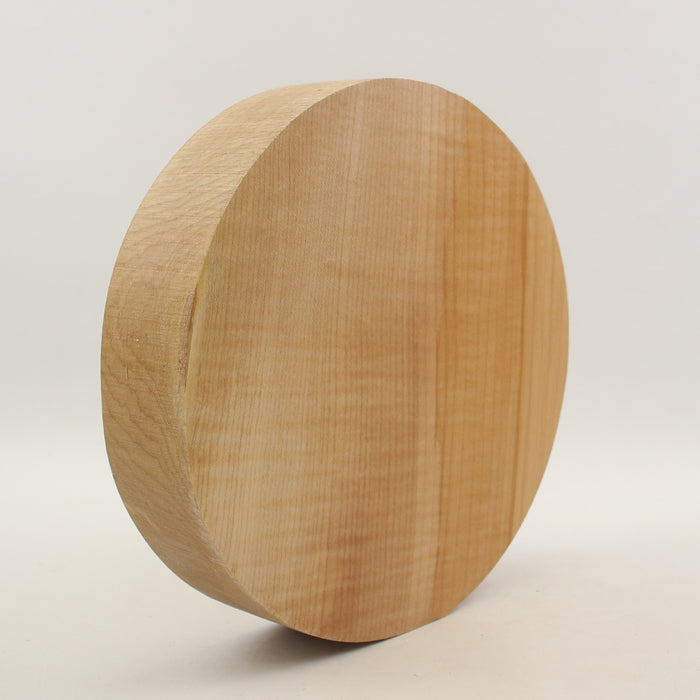 Maple Flame Round, Figured, 9.8" x 2.2" Thick  - Stock #41225