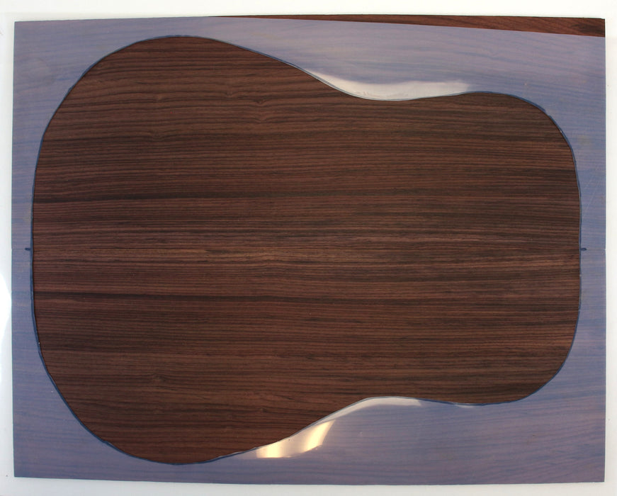 Indian Rosewood, Dreadnought Acoustic Back 0.17" (4.3mm) Thick, - Stock #42579