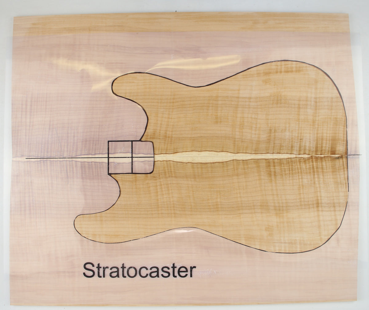 Maple Flame Spalt Guitar Set, 2A+ Figured, 8mm (0.31") Thick Stock