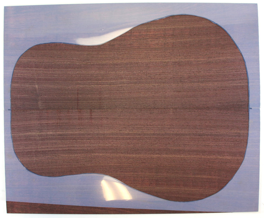 Indian Rosewood Back Only, Dreadnought, 0.20" (5mm) Thick, - Stock #42597