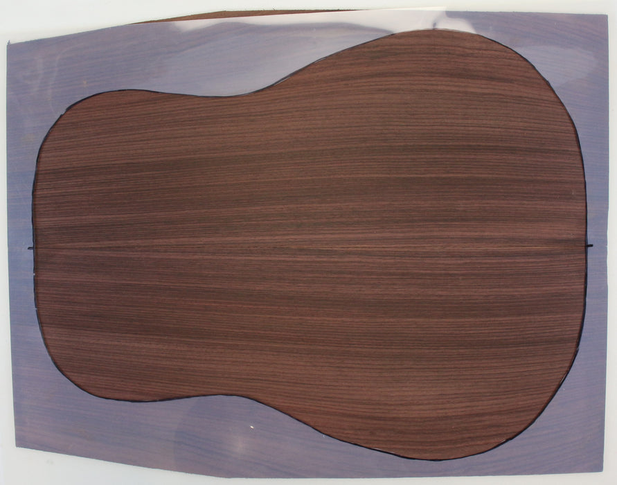 Indian Rosewood Back Only, Dreadnought, 0.15" (3.8mm) Thick, - Stock #42592