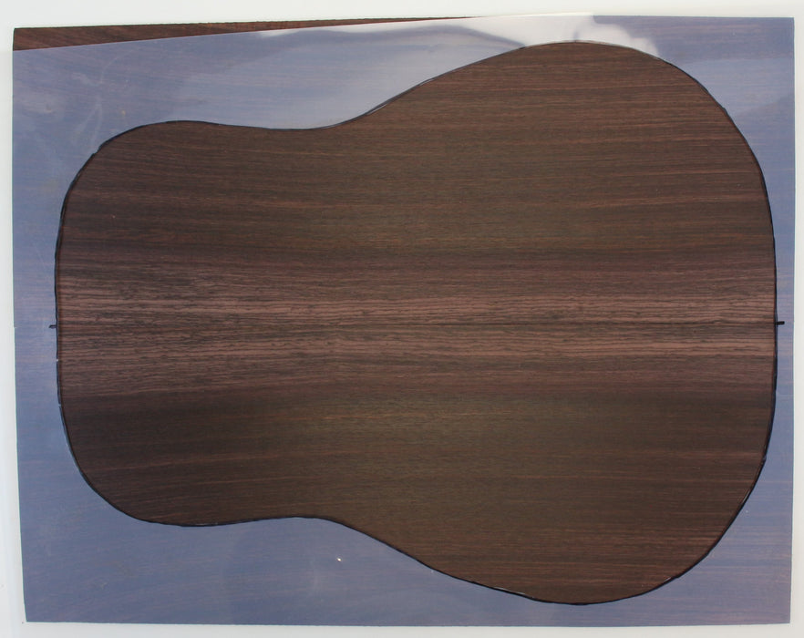 Indian Rosewood Back Only, Dreadnought, 0.16" (4mm) Thick, - Stock #42591