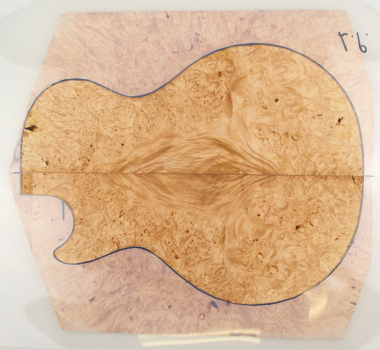 Maple Burl "The Rated R" Guitar Set, 8.3mm (0.33")Thick - Stock #41254