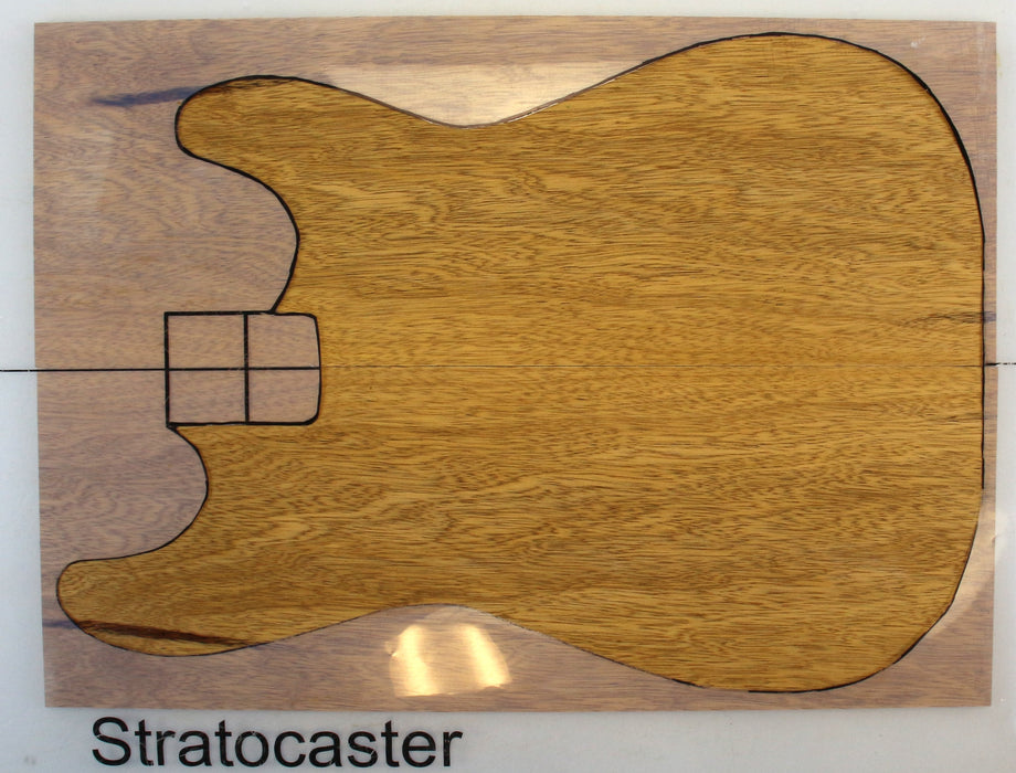 White Limba/Korina Guitar Set, 6.8mm(0.3") Thick - Stock #42608