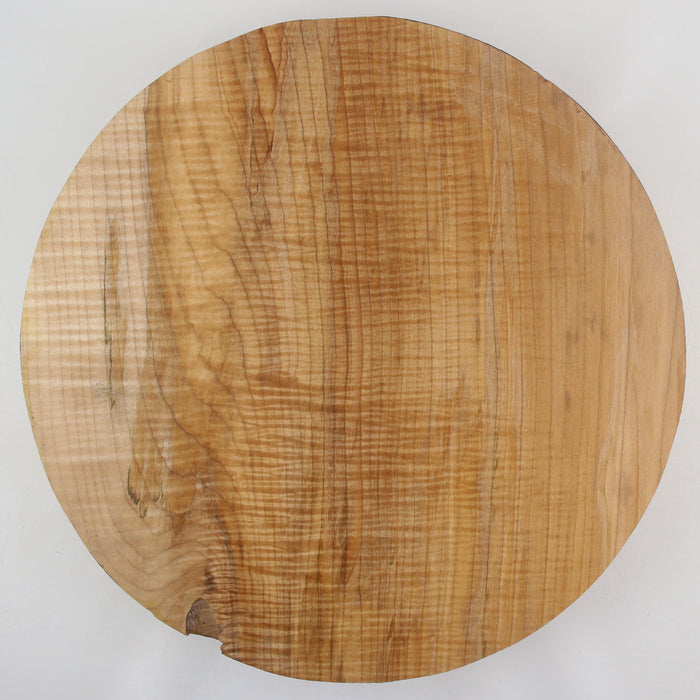 Maple Flame Round, Highly Figured, 15.9" x 2.8" Thick - Stock #41297