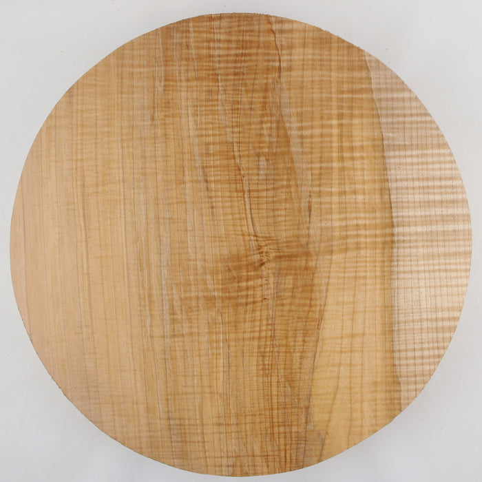 Maple Flame Round, Highly Figured, 15.9" x 2.8" Thick - Stock #41297