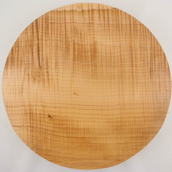 Maple Flame Round, Very Highly Figured, 16.3" x 2.4" Thick - Stock #41296