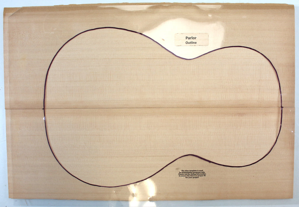 Sitka Spruce Parlor Acoustic Top, 4.4mm (0.2") Thick - Stock #42613