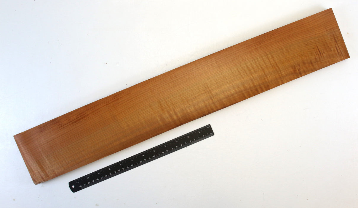 Maple Flame Roasted Neck Blank, 2A Figured, 28" x 4.3" x .8" Thick - Stock #42668