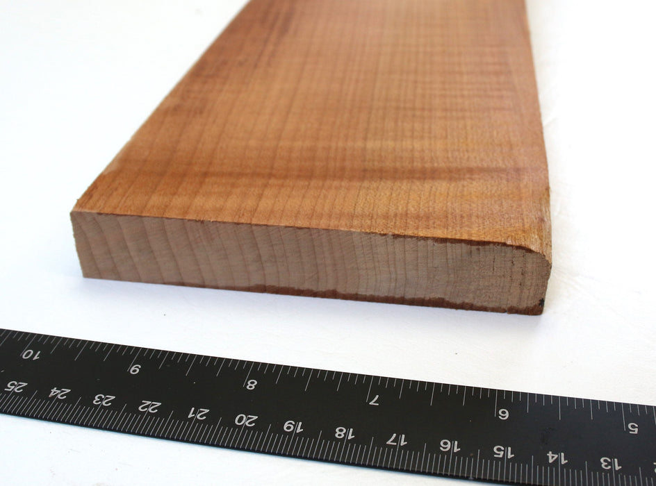 Maple Flame Roasted Neck Blank, 2A Figured, 28" x 4.3" x .8" Thick - Stock #42668