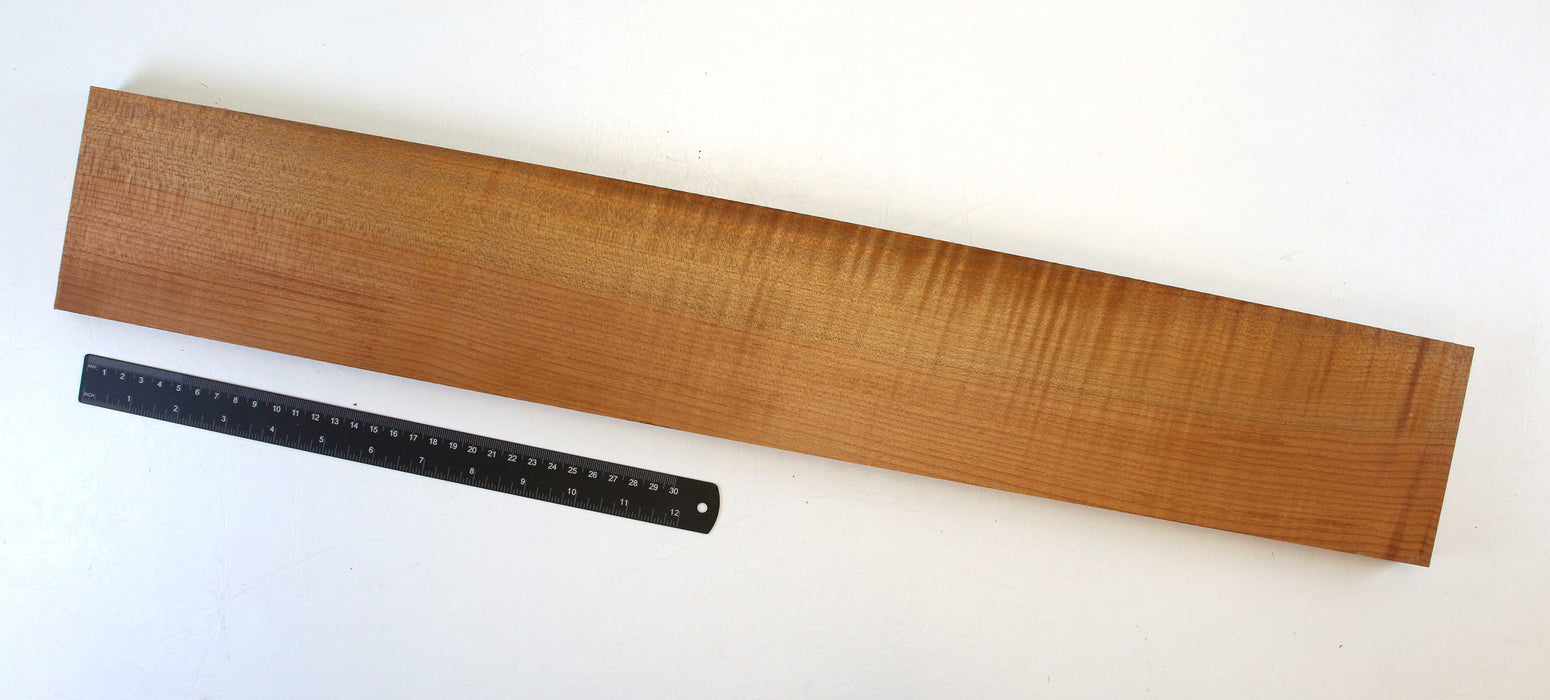 Maple Flame Roasted Neck Blank, 3A Figured, 26.6" x 4.3" x 1"Thick - Stock #42667