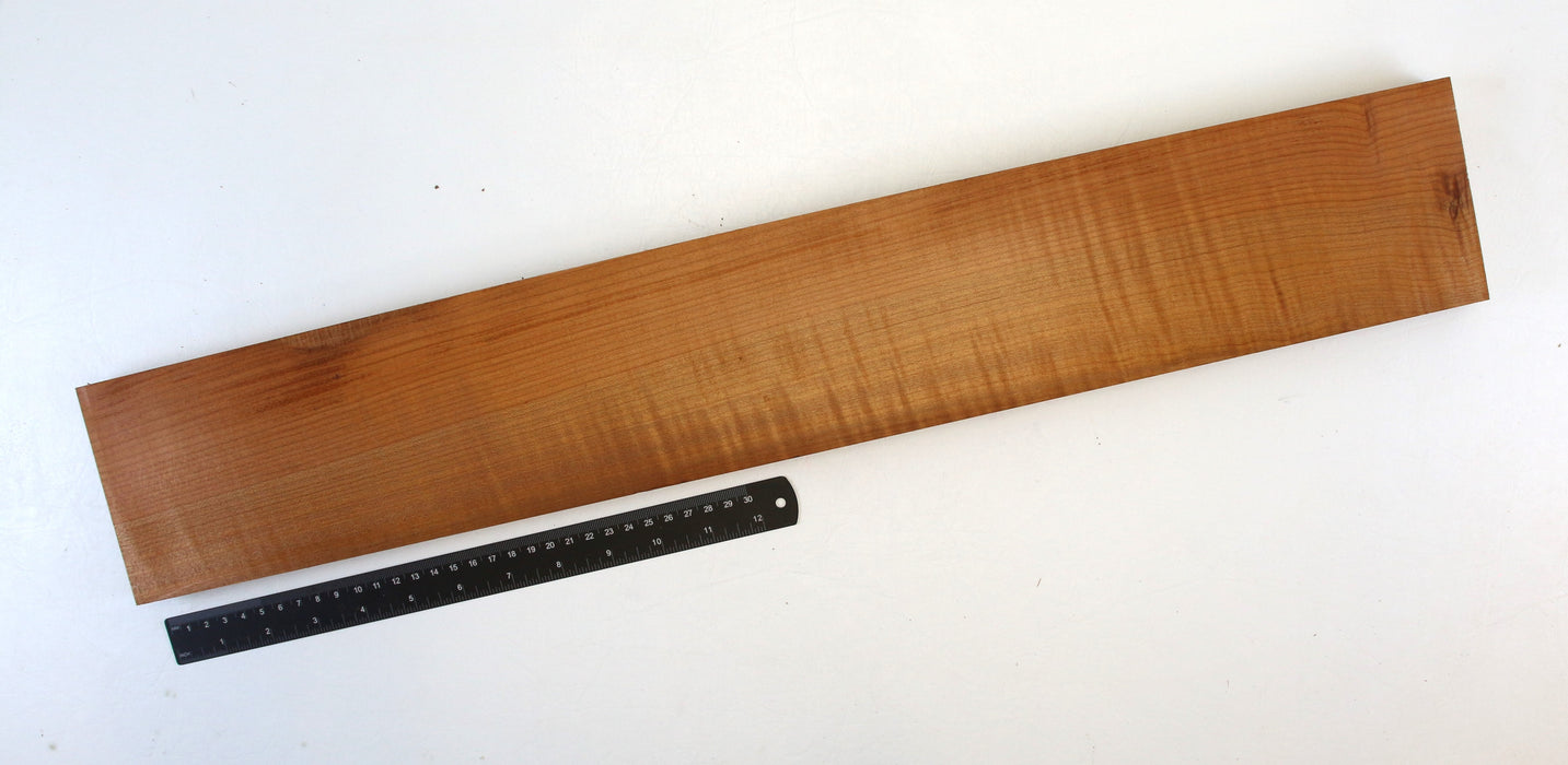 Maple Flame Roasted Neck Blank, 3A Figured, 26.6" x 4.3" x 1"Thick - Stock #42667