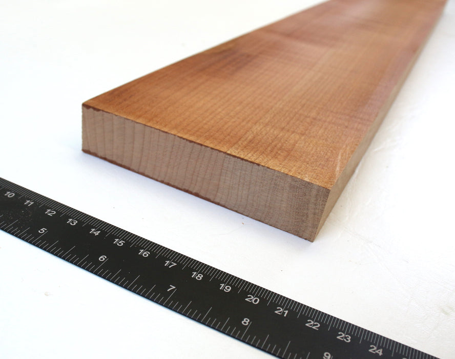 Maple Flame Roasted Neck Blank, 3A Figured, 26.6" x 4.3" x 1"Thick - Stock #42667