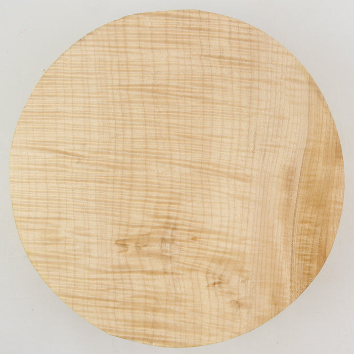 Maple Flame Round, Highly Figured, 9.1" x 2.4" Thick  - Stock #41292