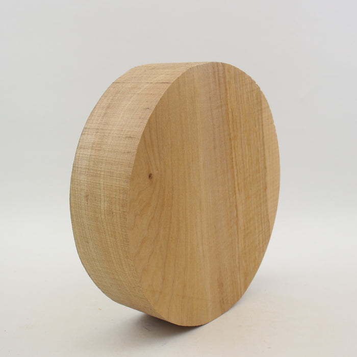 Maple Flame Round, Figured, 9.1" x 2.4" Thick  - Stock #41290