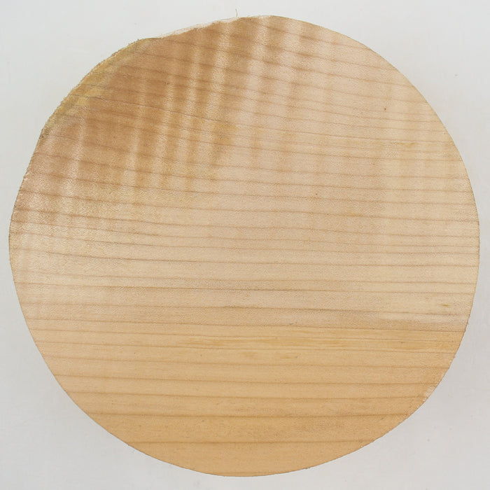 Maple Flame Round, Figured, 6.9" x 2.5" Thick  - Stock #41291