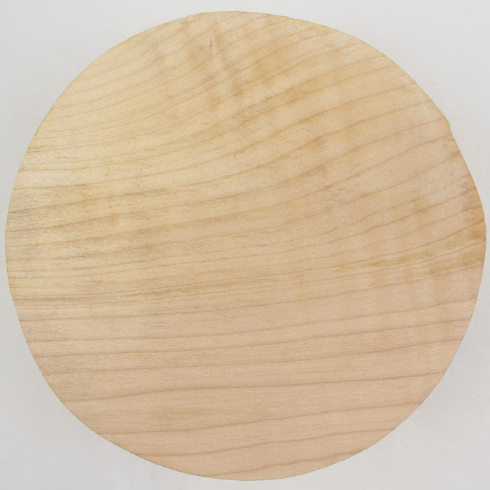 Maple Flame Round, Figured, 6.9" x 2.5" Thick  - Stock #41291