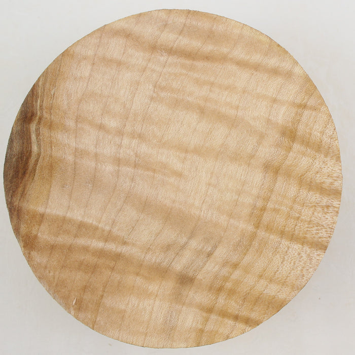 Maple Flame Round, Very Highly Figured, 5.9" x 2.4" Thick  - Stock #41289