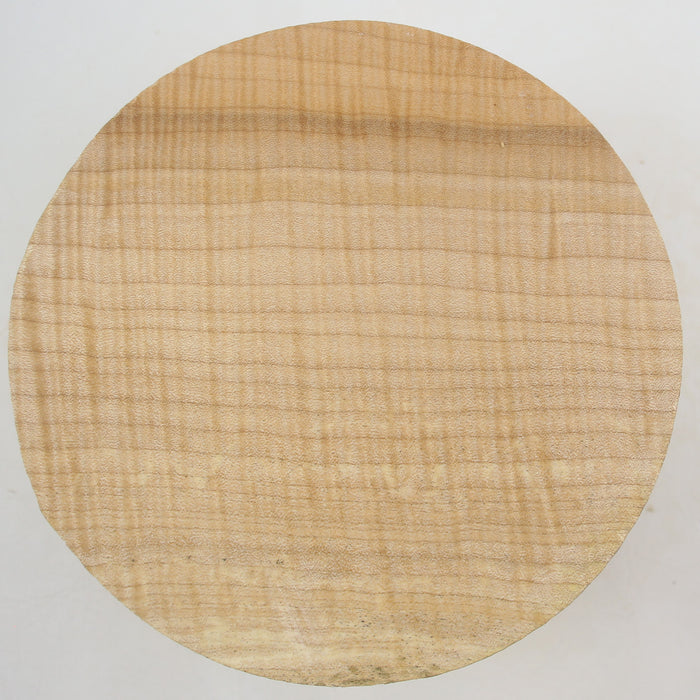 Maple Flame Round, Very Highly Figured, 6.0" x 3.5" Thick  - Stock #41288