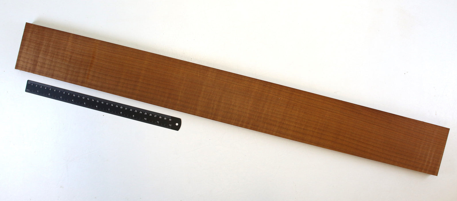 Maple Flame Roasted Neck Blank, 3A Highly Figured, 34.1" x 3.8" x .8" Thick - Stock #42660