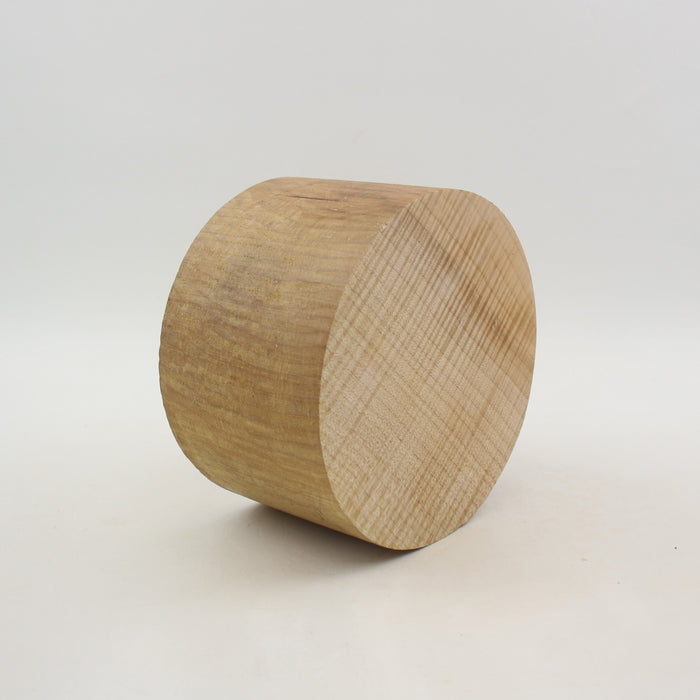 Maple Flame Round, Very Highly Figured, 6.0" x 3.5" Thick  - Stock #41288