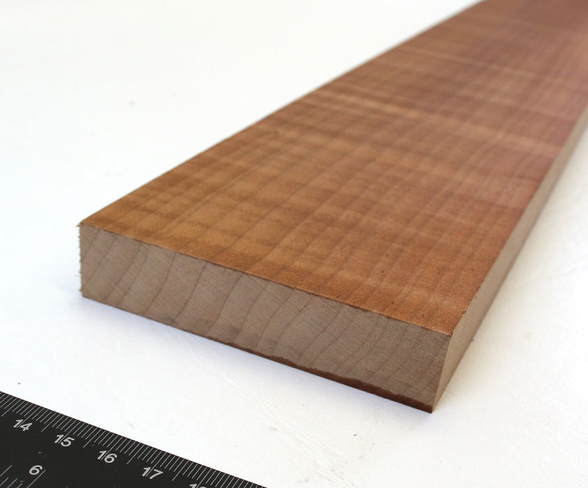 Maple Flame Roasted Neck Blank, 3A Highly Figured, 34.1" x 3.8" x .8" Thick - Stock #42660