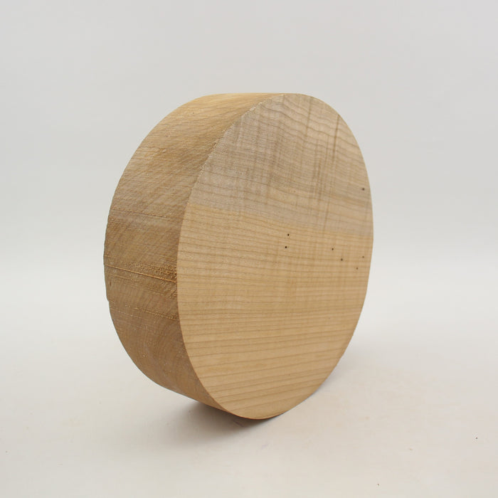 Maple Flame Round, 2A Figured, 7.9" x 2.3" Thick - Stock #41287